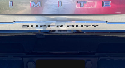 Tailgate Applique Letter Overlays Fits 2023-2027 Ford King Ranch/Platinum/Limited Super Duty