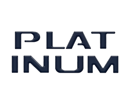 Platinum Tailgate Lettering Kit Fits 2025-2027 Ford Super Duty Platinum