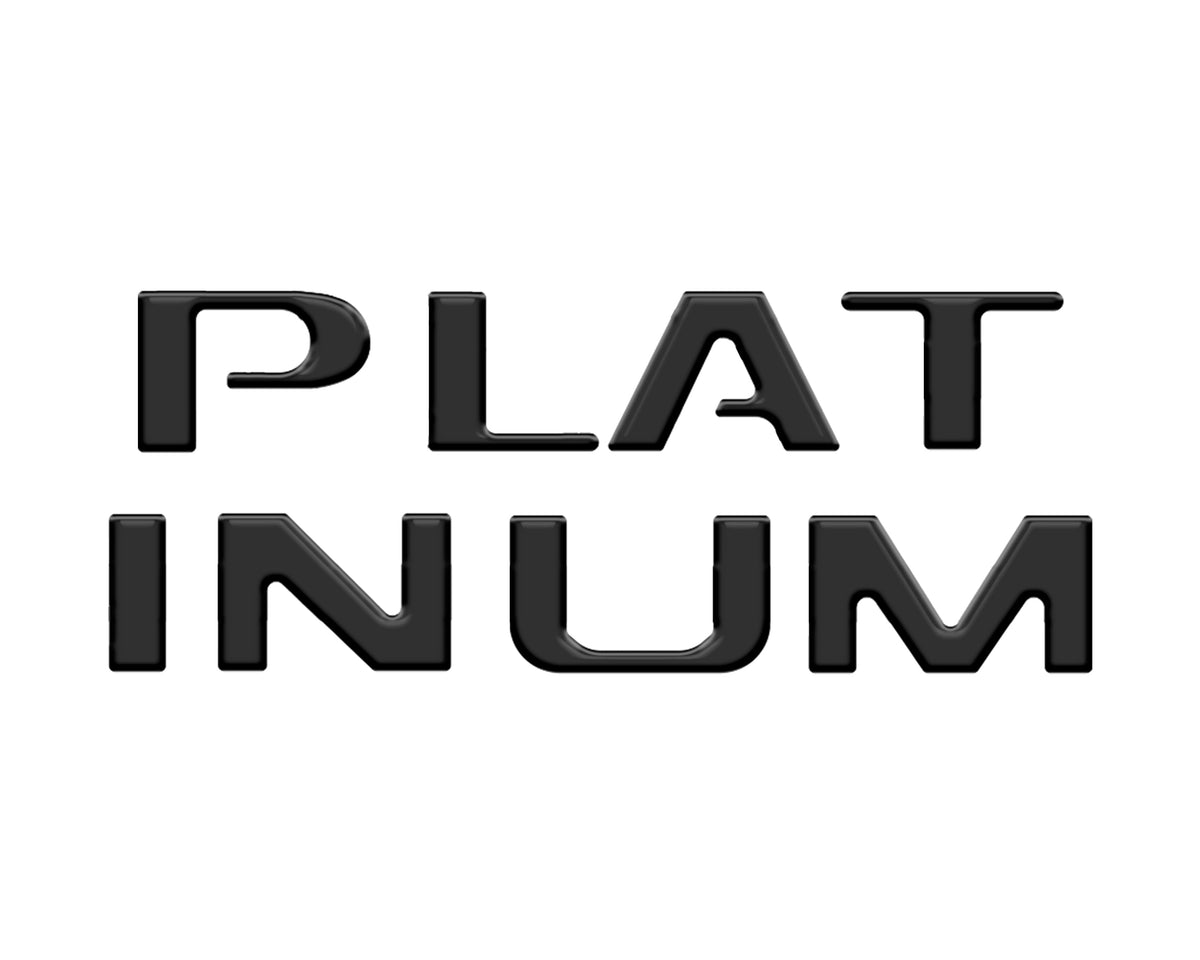 Platinum Tailgate Lettering Kit Fits 2025-2027 Ford Super Duty Platinum