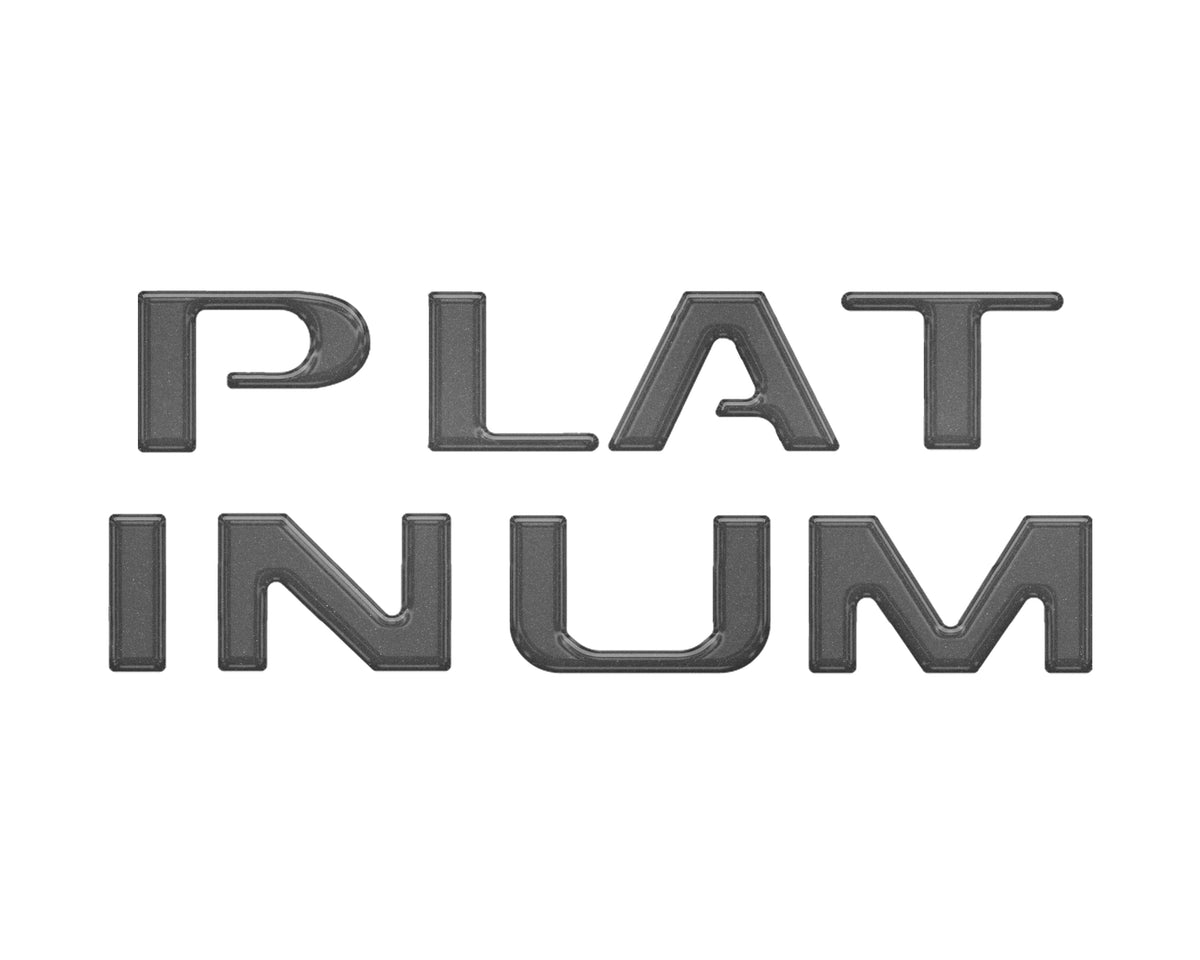 Platinum Tailgate Lettering Kit Fits 2025-2027 Ford Super Duty Platinum