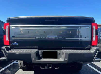 Platinum Tailgate Letter Inserts Fits 2023-2024 Ford Super Duty Platinum & 2025-2027 Platinum Plus
