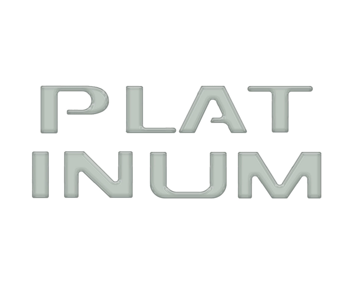 Platinum Tailgate Lettering Kit Fits 2025-2027 Ford Super Duty Platinum