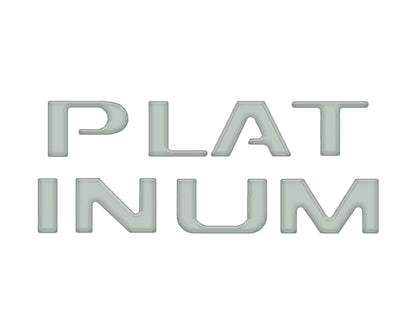 Platinum Tailgate Lettering Kit Fits 2025-2027 Ford Super Duty Platinum