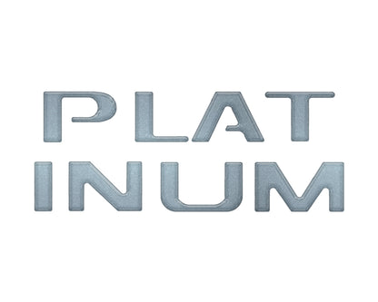 Platinum Tailgate Lettering Kit Fits 2025-2027 Ford Super Duty Platinum
