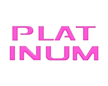 Platinum Tailgate Lettering Kit Fits 2025-2027 Ford Super Duty Platinum