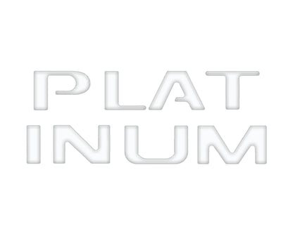 Platinum Tailgate Lettering Kit Fits 2025-2027 Ford Super Duty Platinum