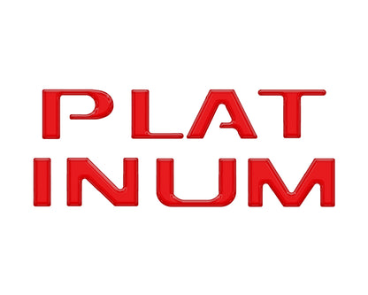 Platinum Tailgate Lettering Kit Fits 2025-2027 Ford Super Duty Platinum