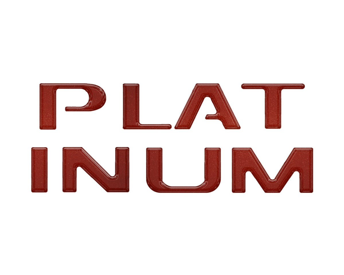 Platinum Tailgate Lettering Kit Fits 2025-2027 Ford Super Duty Platinum