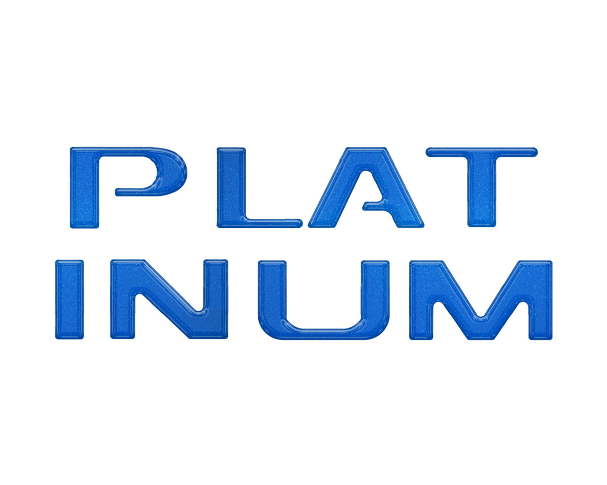 Platinum Tailgate Lettering Kit Fits 2025-2027 Ford Super Duty Platinum