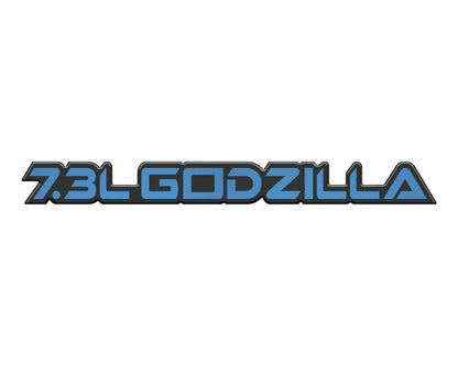 7.3L Godzilla Badge Fits 2020-2027 Ford Super Duty