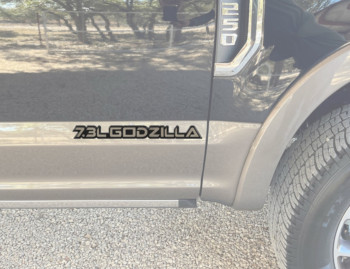 7.3L Godzilla Badge Fits 2020-2027 Ford Super Duty