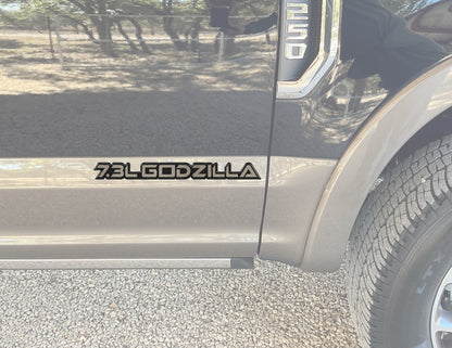 7.3L Godzilla Badge Fits 2020-2027 Ford Super Duty