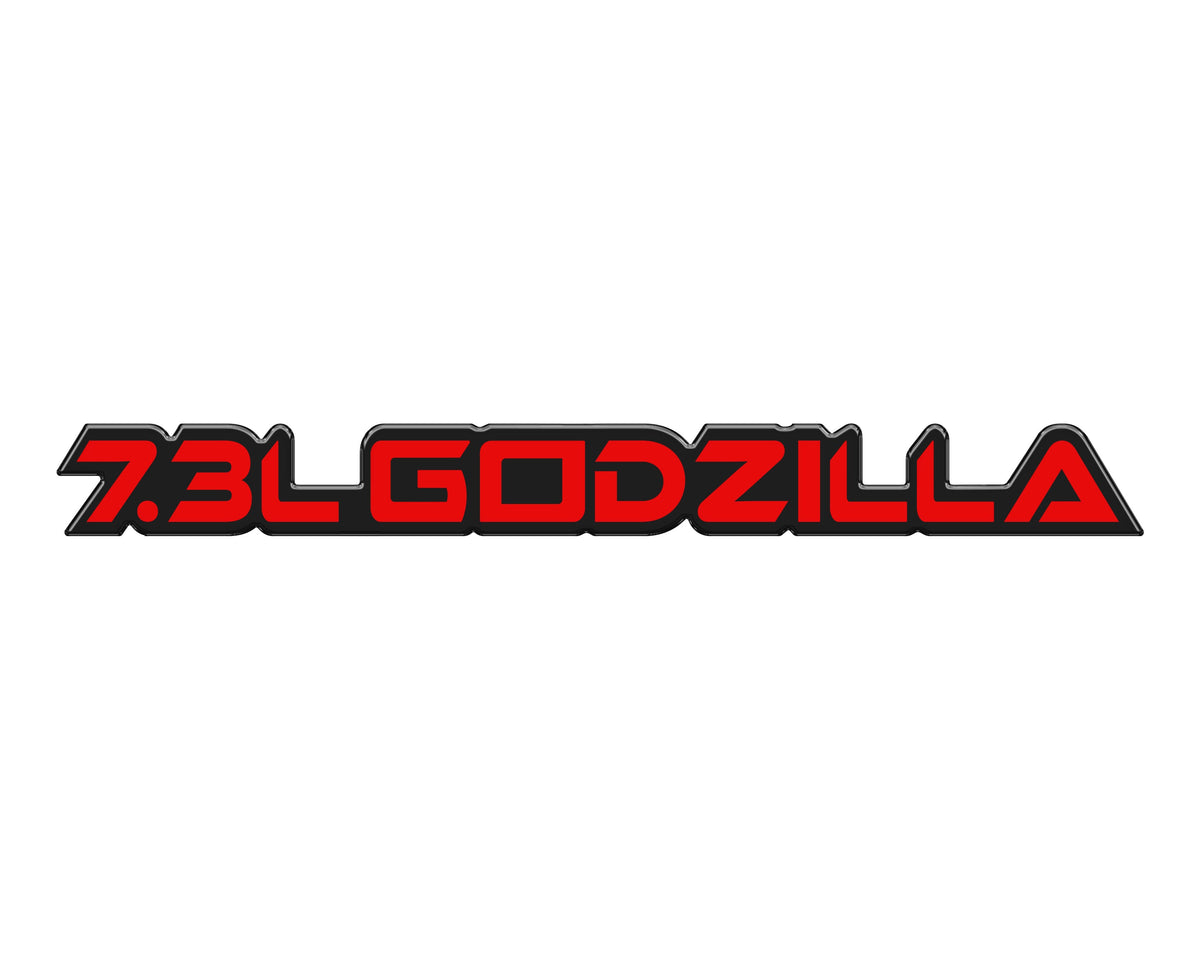 7.3L Godzilla Badge Fits 2020-2027 Ford Super Duty