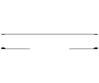 Platinum Tailgate Line Accent Trim Fits 2023-2024 Ford Super Duty