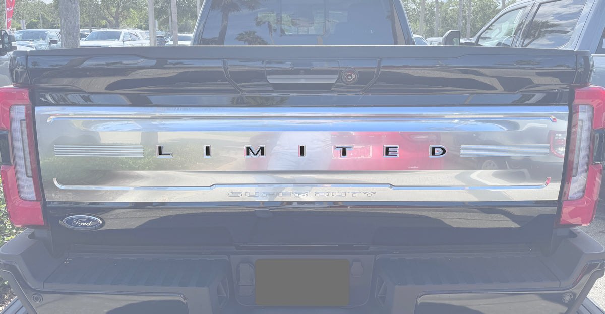 Limited Tailgate Letter Overlays Fits 2023-2027 Ford Super Duty Limited