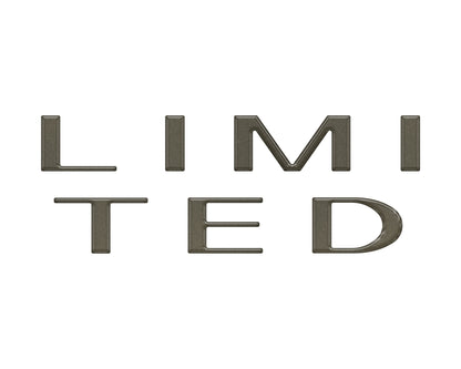 Limited Tailgate Letter Overlays Fits 2023-2027 Ford Super Duty Limited