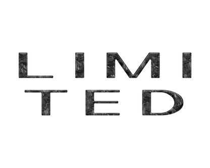 Limited Tailgate Letter Overlays Fits 2023-2027 Ford Super Duty Limited