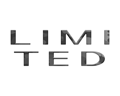 Limited Tailgate Letter Overlays Fits 2023-2027 Ford Super Duty Limited