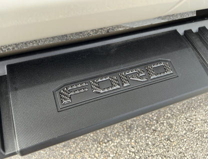 Running Board Letters Fits 2023-2027 Ford Super Duty & F-150 Crew Cab