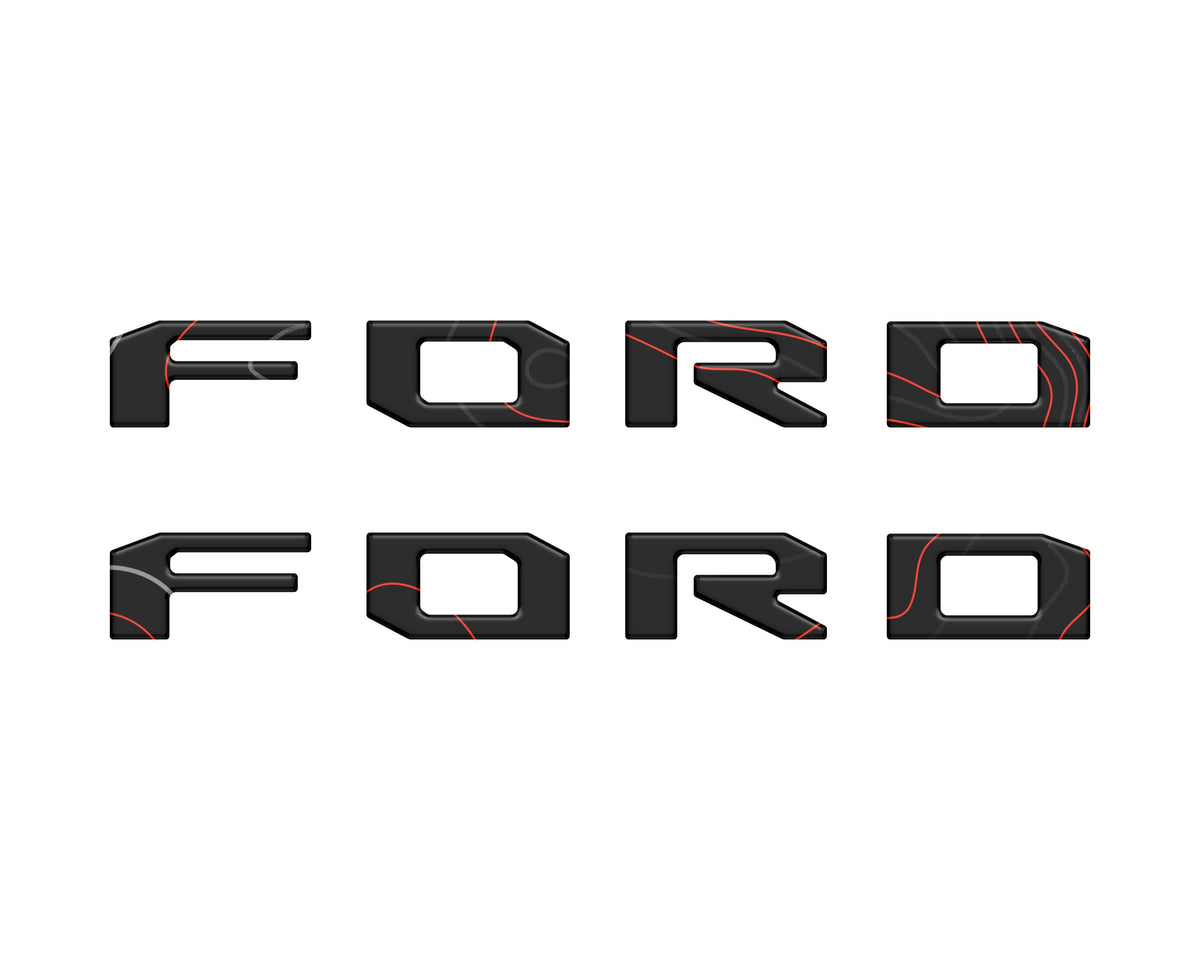 Running Board Letters Fits 2023-2027 Ford Super Duty & F-150 Crew Cab