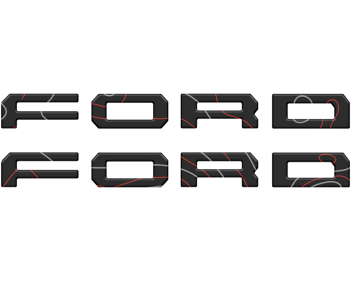 Running Board Letters Fits 2023-2027 Ford Super Duty & F-150 Crew Cab