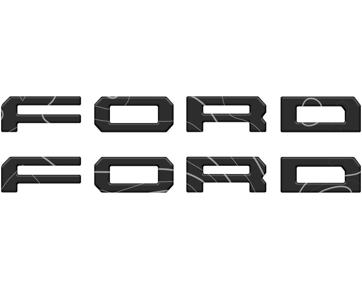 Running Board Letters Fits 2023-2027 Ford Super Duty & F-150 Crew Cab