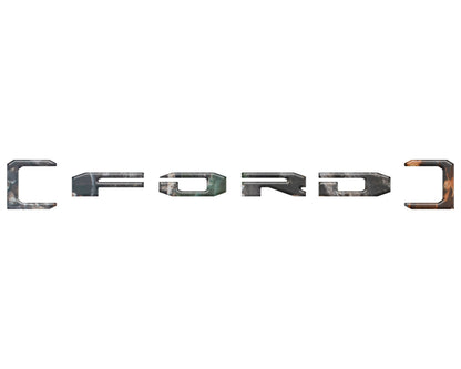 Upper Glove Box Letter Overlays Fits 2023-2027 Ford Super Duty