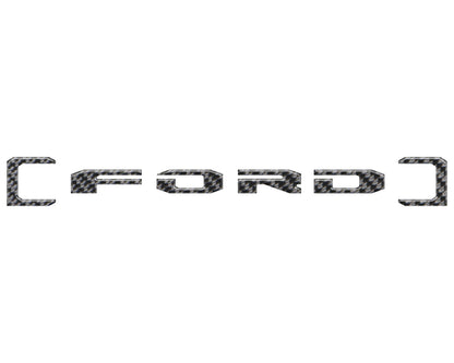 Upper Glove Box Letter Overlays Fits 2023-2027 Ford Super Duty