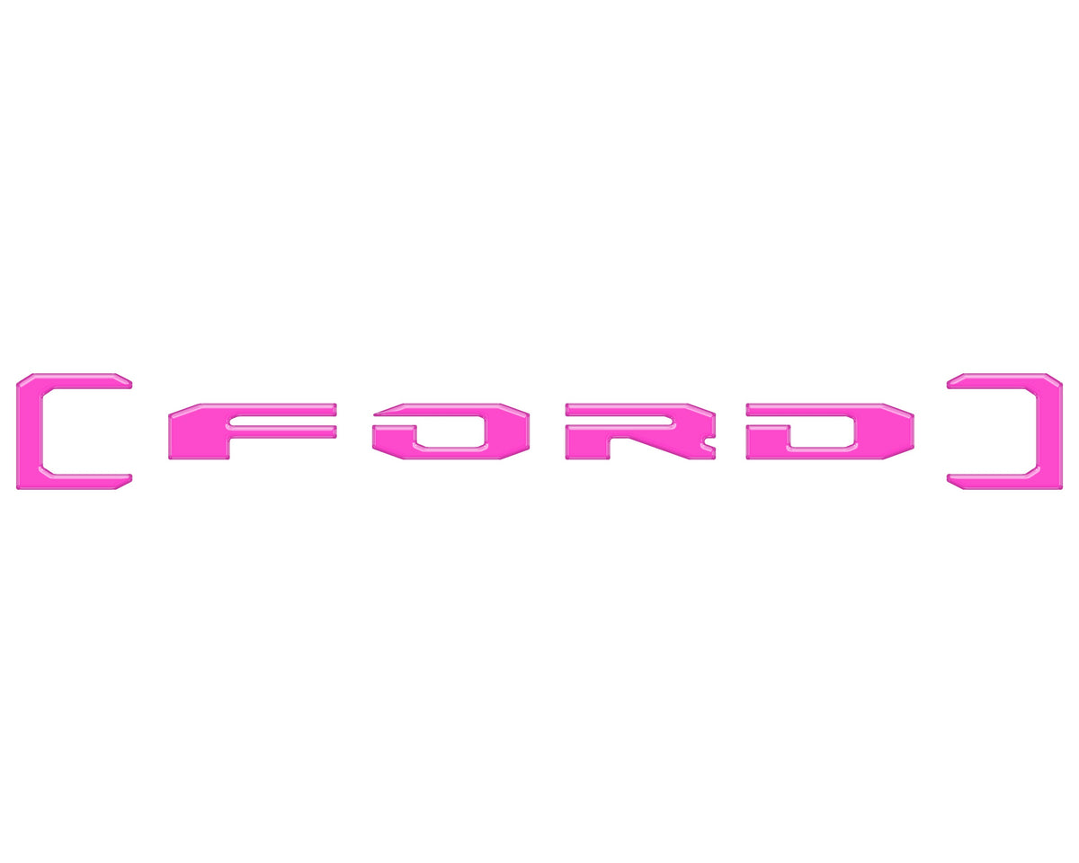 Upper Glove Box Letter Overlays Fits 2023-2027 Ford Super Duty
