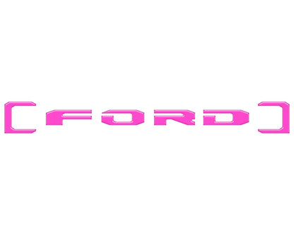 Upper Glove Box Letter Overlays Fits 2023-2027 Ford Super Duty