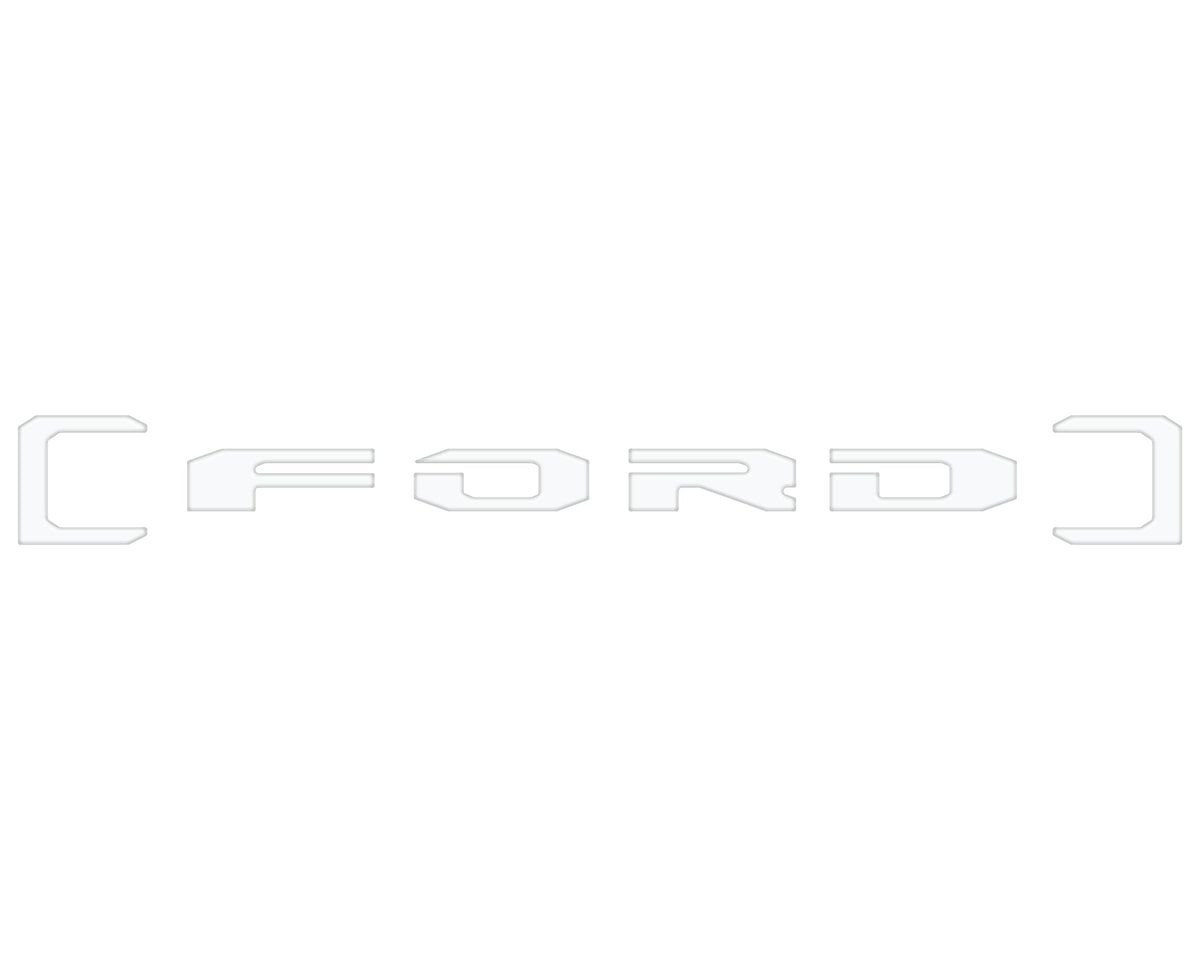Upper Glove Box Letter Overlays Fits 2023-2027 Ford Super Duty