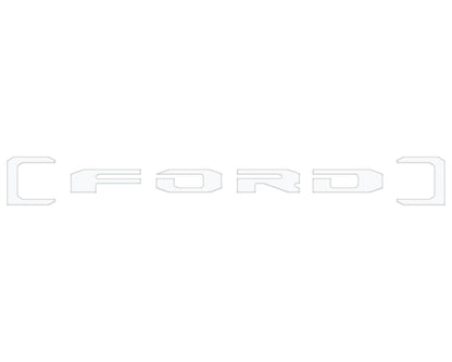 Upper Glove Box Letter Overlays Fits 2023-2027 Ford Super Duty