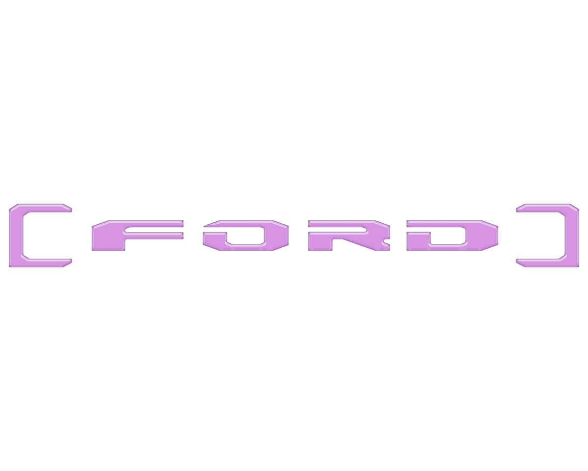 Upper Glove Box Letter Overlays Fits 2023-2027 Ford Super Duty