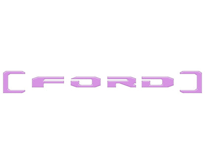 Upper Glove Box Letter Overlays Fits 2023-2027 Ford Super Duty