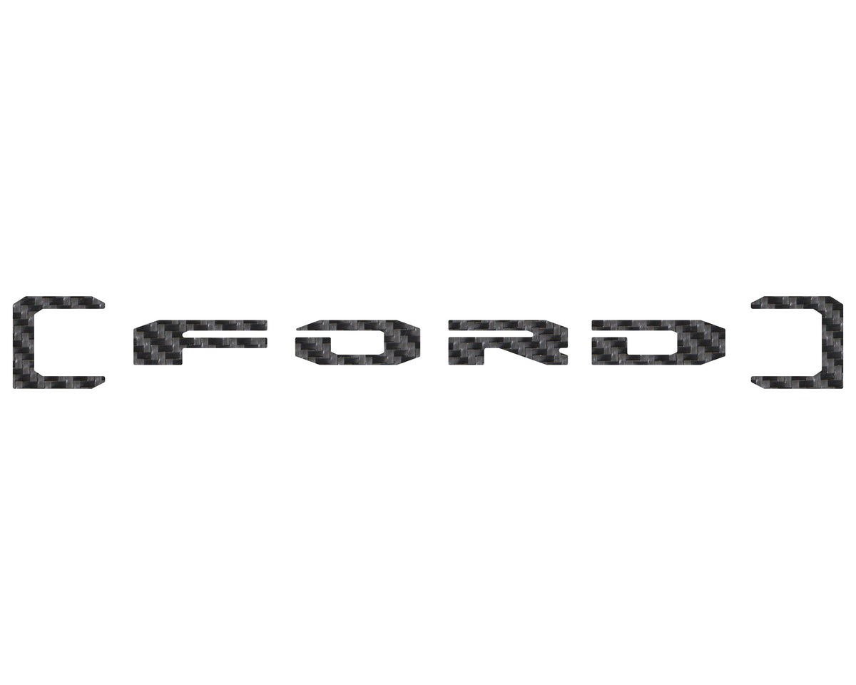Upper Glove Box Letter Overlays Fits 2023-2027 Ford Super Duty
