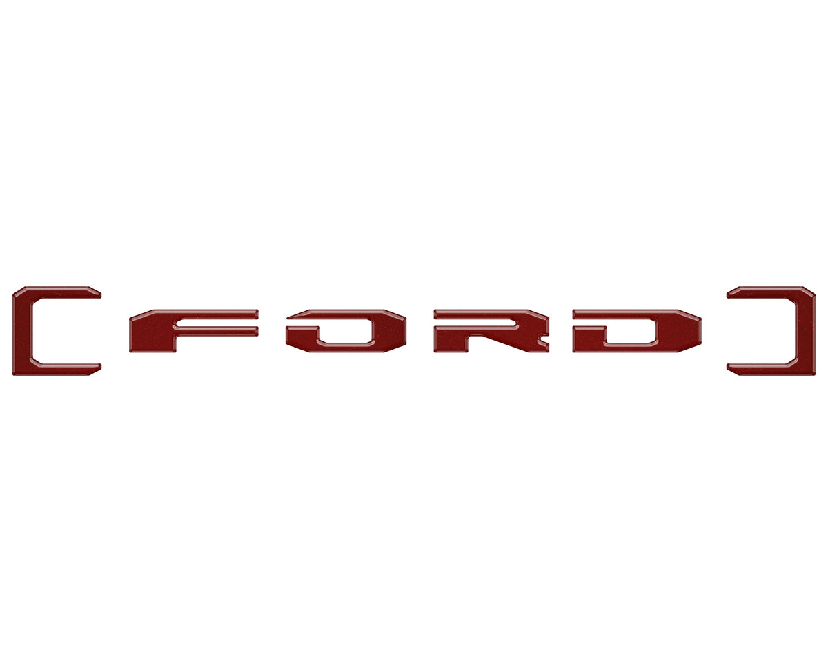 Upper Glove Box Letter Overlays Fits 2023-2027 Ford Super Duty