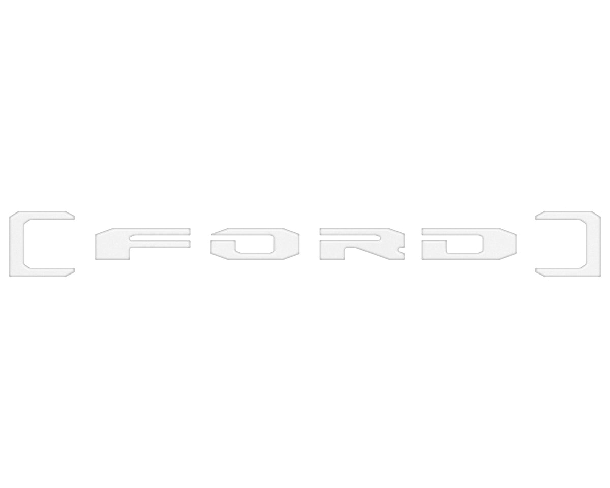 Upper Glove Box Letter Overlays Fits 2023-2027 Ford Super Duty
