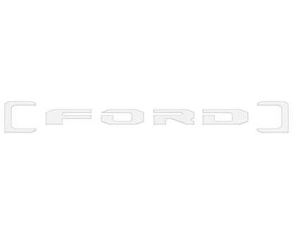 Upper Glove Box Letter Overlays Fits 2023-2027 Ford Super Duty