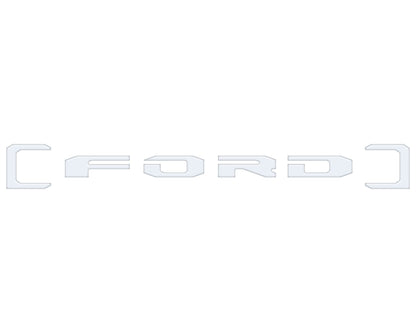 Upper Glove Box Letter Overlays Fits 2023-2027 Ford Super Duty