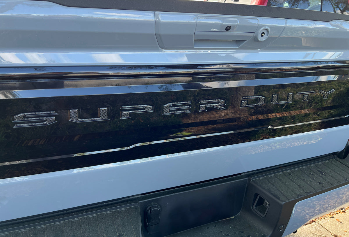 Tailgate Letter Inserts Fits 2025-2027 Ford Super Duty Platinum