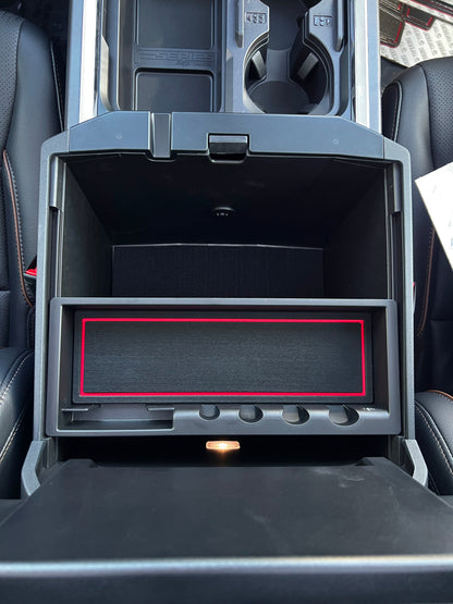 Bucket Seat Center Console Compartment Foam Inserts Fits 2023-2027 Ford Super Duty