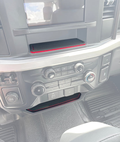 8" Display Screen Center Dash Cubby Foam Inserts Fits 2023-2027 Ford Super Duty