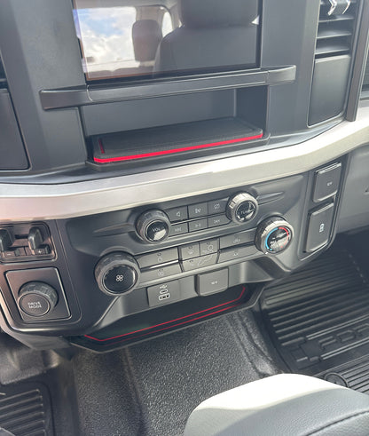 8" Display Screen Center Dash Cubby Foam Inserts Fits 2023-2027 Ford Super Duty