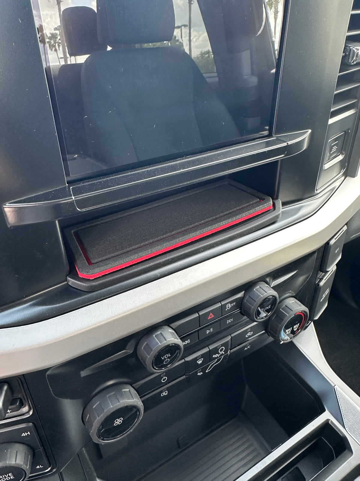 8" Display Screen Center Dash Cubby Foam Inserts Fits 2023-2027 Ford Super Duty