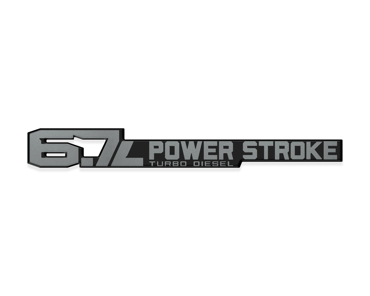 6.7 Power Stroke Badge Fits 2011-2027 Ford Super Duty (Sold as 1)