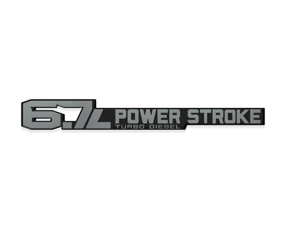 6.7 Power Stroke Badge Fits 2011-2027 Ford Super Duty (Sold as 1)