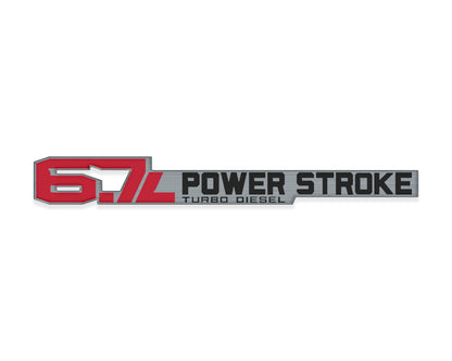 6.7 Power Stroke Badge Fits 2011-2027 Ford Super Duty (Sold as 1)