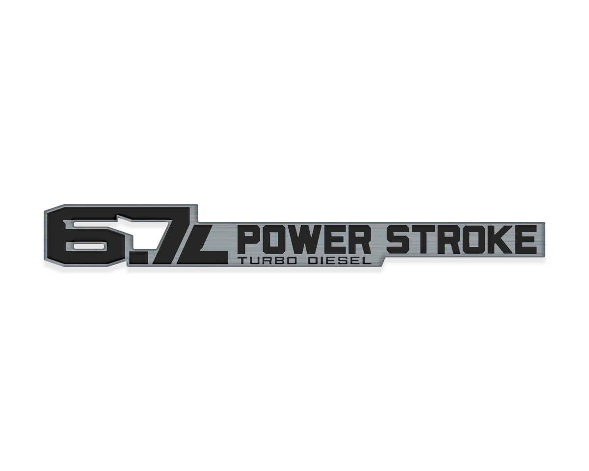 6.7 Power Stroke Badge Fits 2011-2027 Ford Super Duty (Sold as 1)
