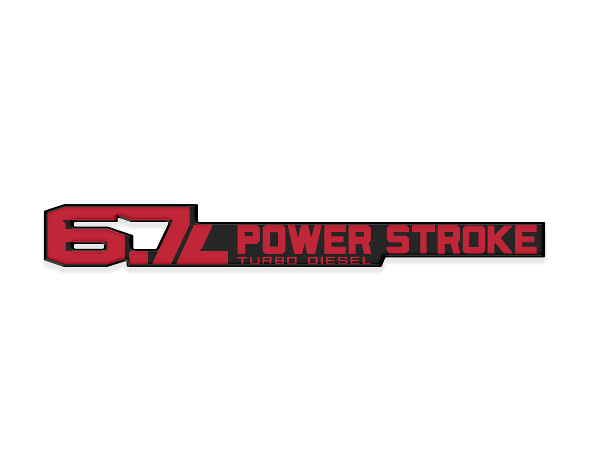 6.7 Power Stroke Badge Fits 2011-2027 Ford Super Duty (Sold as 1)