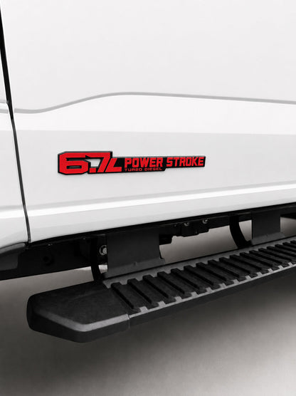 6.7 Power Stroke Badge Fits 2011-2027 Ford Super Duty (Sold as 1)